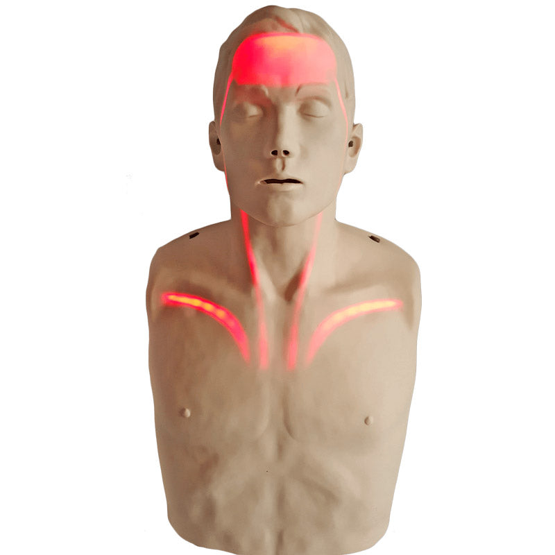 Brayden - Reanimationspuppe mit LED Blutfluss- Anzeige (rot) - Fabula - medical concept