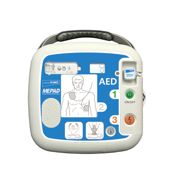 Halbautomatischer Externer Defibrillator - ME PAD - Notfall Defibrillator - Fabula - medical concept