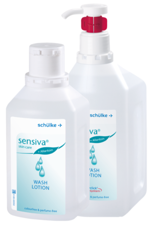 Sensiva® wash lotion mit "hyclick-System", Präparat zum Händewaschen, Duschen und Baden - Fabula - medical concept